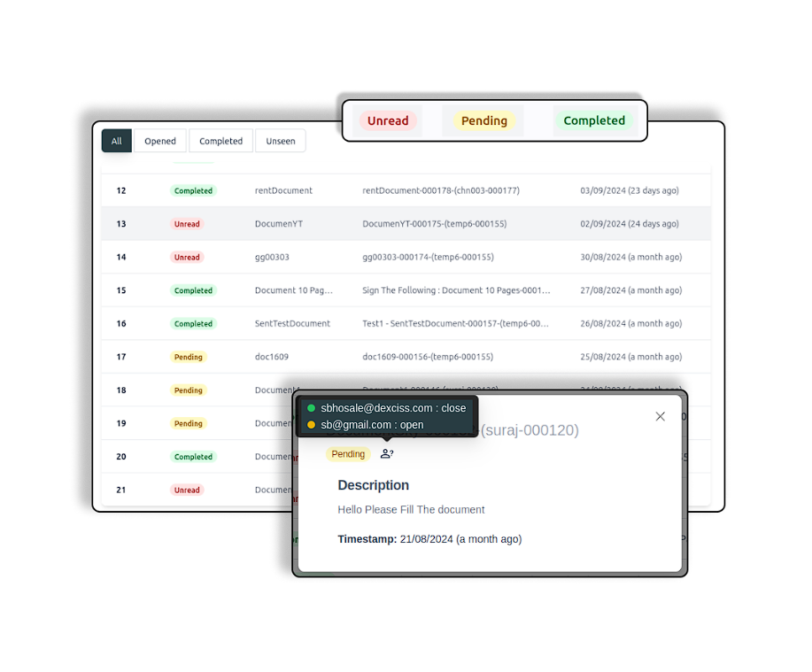Document Tracking & Inbox
